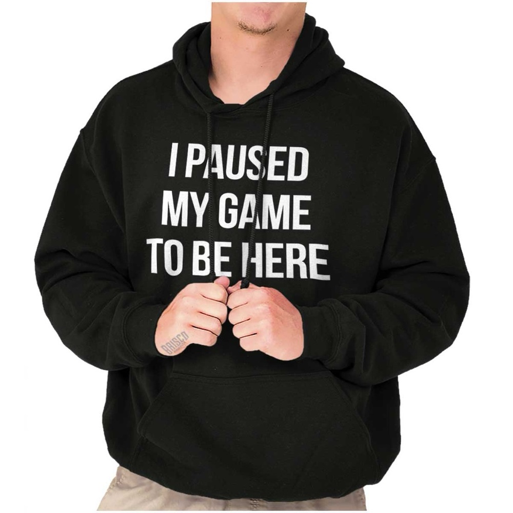 Graphic Black Pullover Hoodie